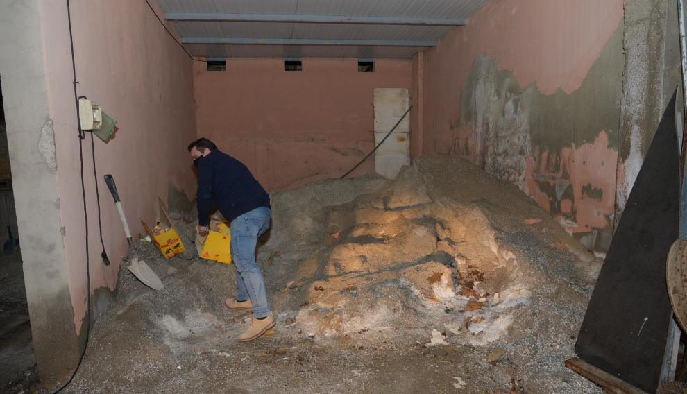 Reserva de sal para la campaña invernal en Cella