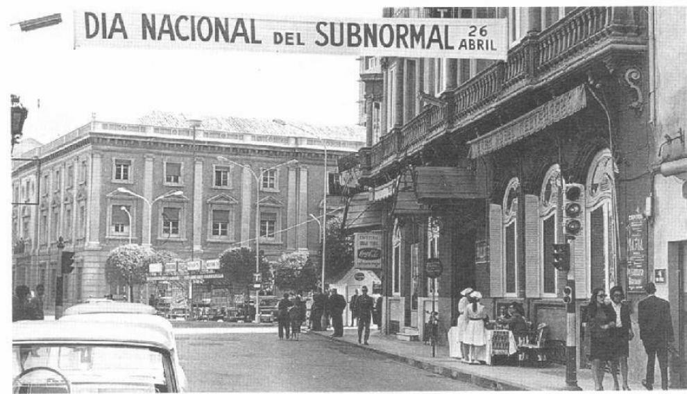Imagen del 'día nacional del subnormal' en una ciudad española.
