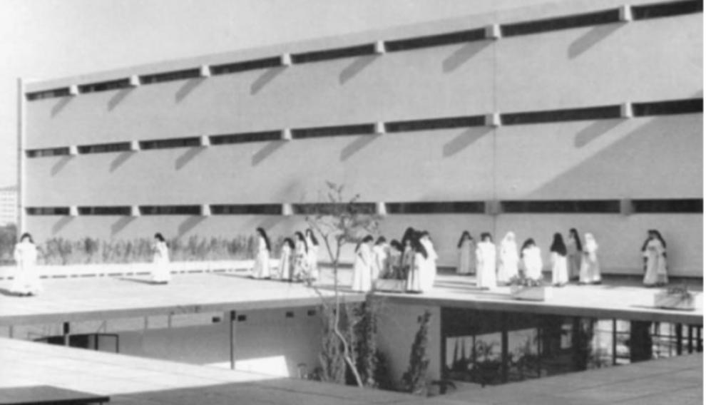 Interior del edificio, cuando lo habitaban aún las monjas