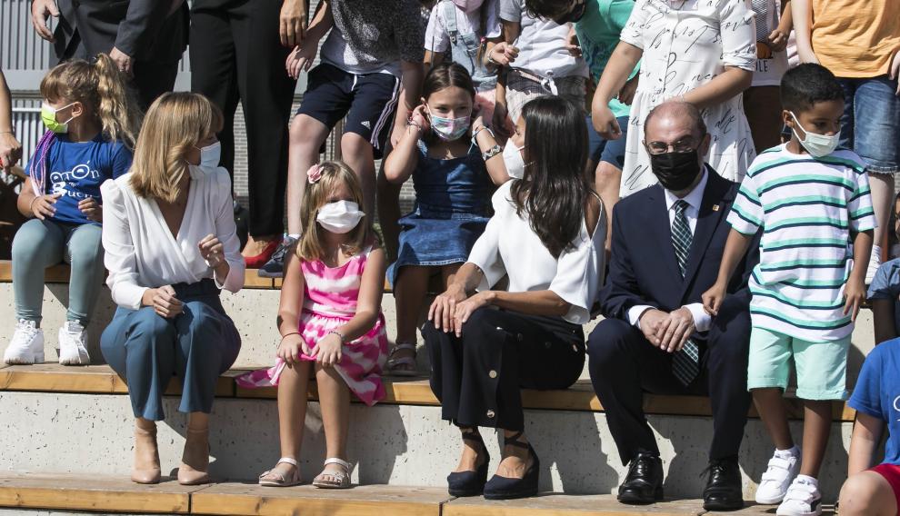 La Reina Letizia en Zuera.