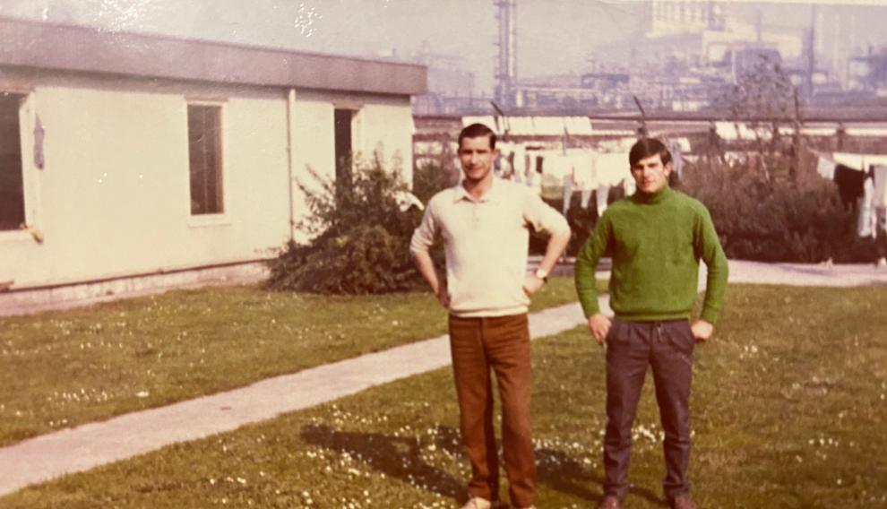 Ángel y Eduardo Ceamanos, vecinos de Atea que emigraron a Alemania.