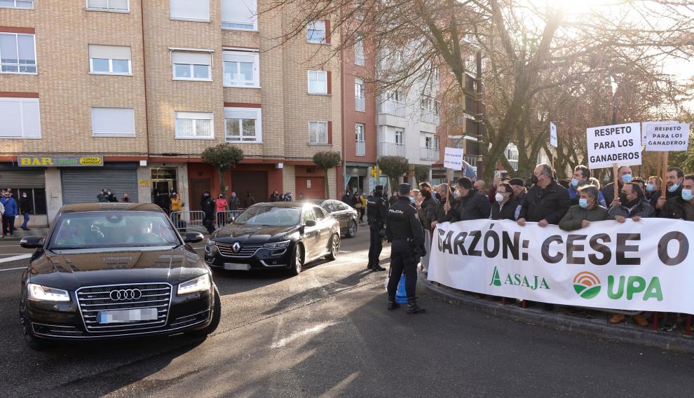 Protesta de ganaderos por las declaraciones de Garzón