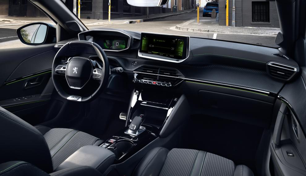 Interior del Peugeot e-208