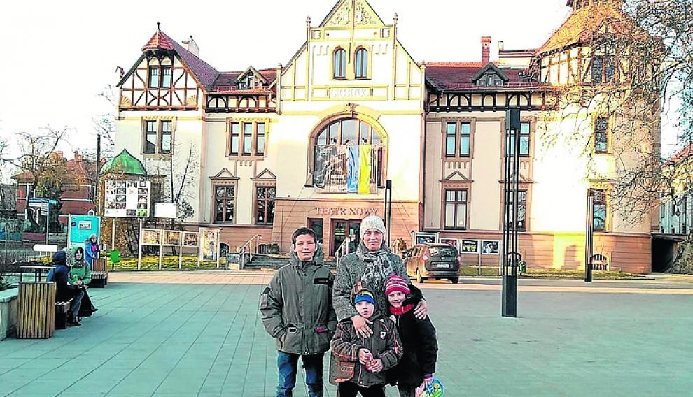 Olena, este jueves, ya en la ciudad polaca de Gliwice