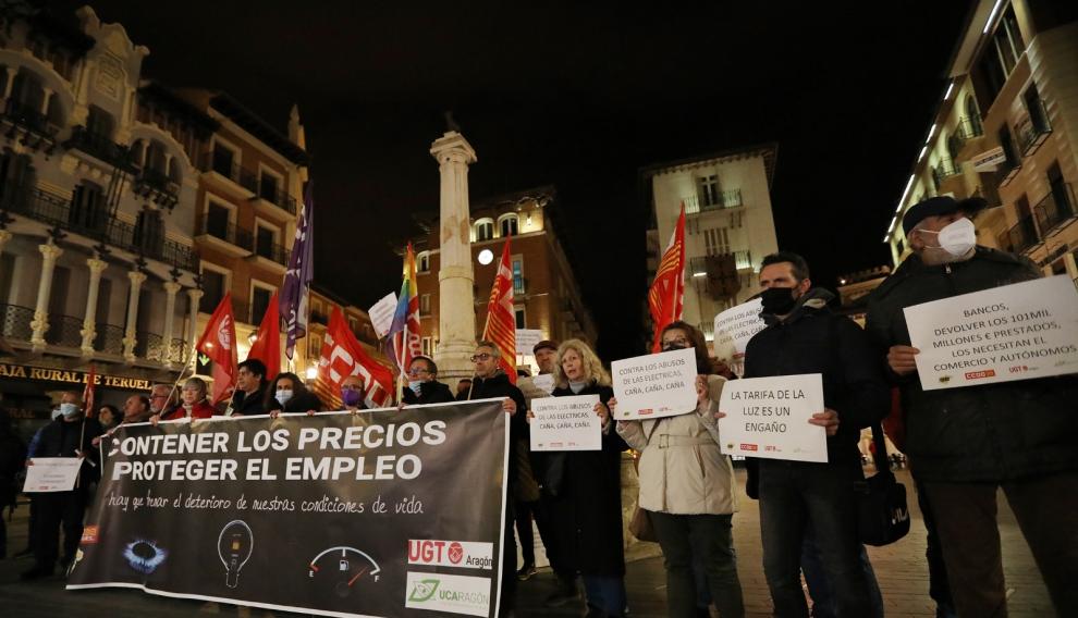 Protesta en Teruel