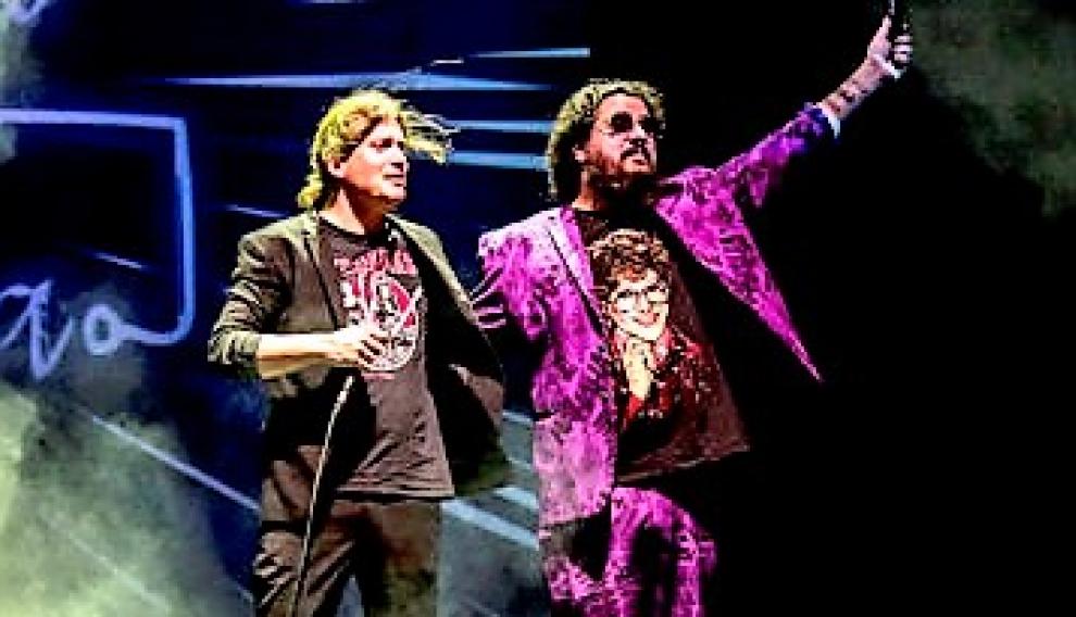Grison Beatbox y Jaime Caravaca durante una de sus actuaciones.