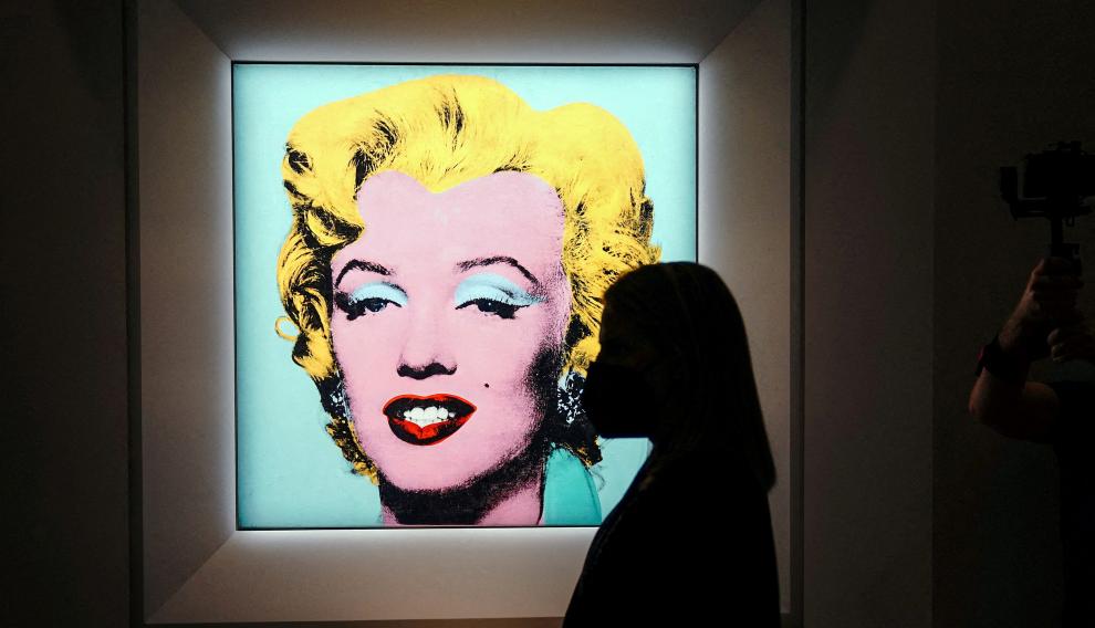 'Shot Sage Blue Marilyn' de Andy Warhol