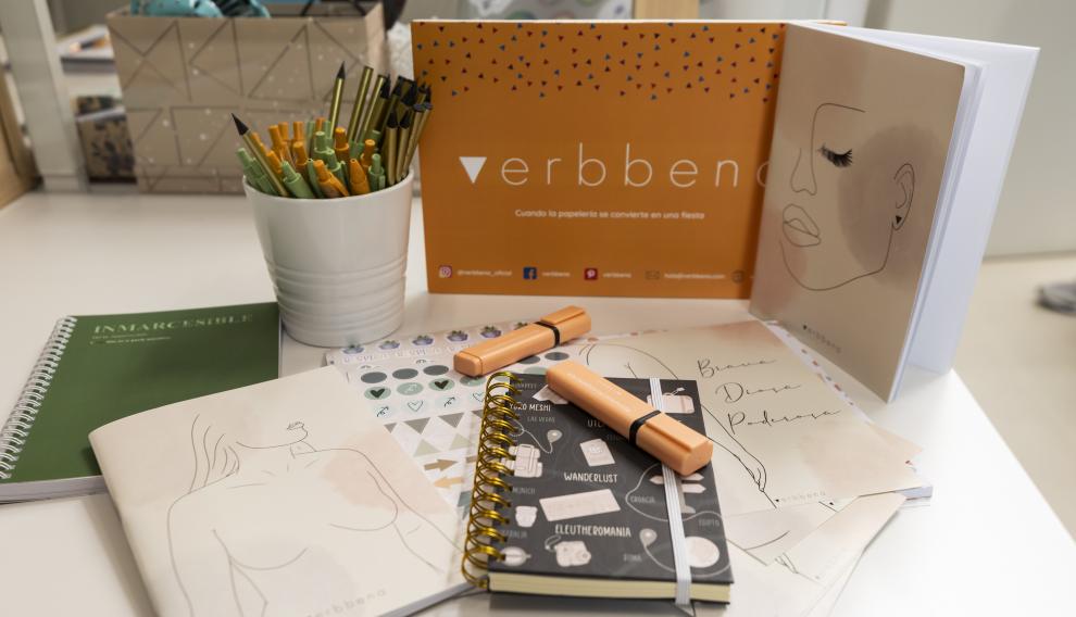 Productos de papelería de Verbbena.