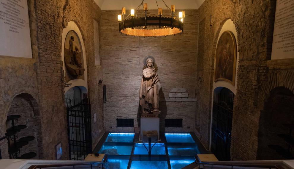 Una imagen de la cripta de Santa Engracia, desconocida para muchos zaragozanos.