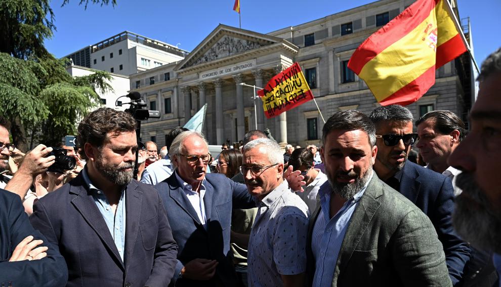 Manifestación frente al Congreso por el 25 aniversario del secuestro y asesinato del concejal del PP en Ermua, Miguel Ángel Blanco