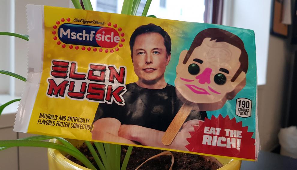 Helados revolucionarios para comerse a Elon Musk y a los más ricos del mundo