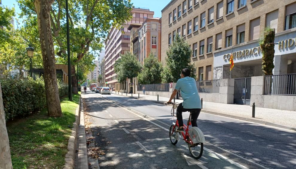 El primer tramo del carril de Sagasta, junto al antiguo Cervantes.