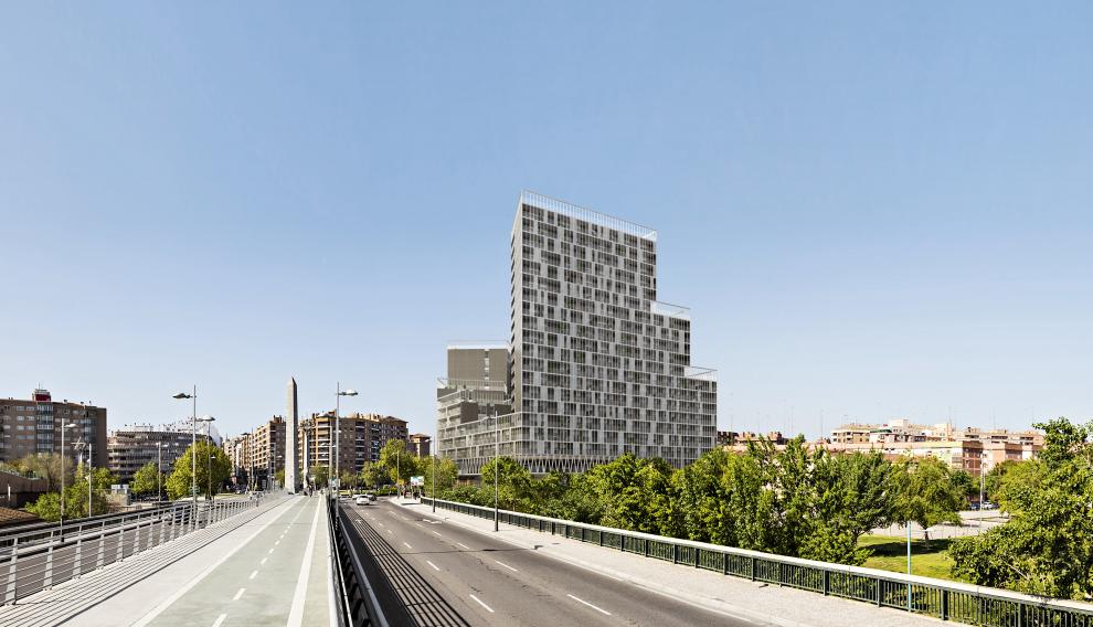 Skyline, edificio de viviendas promovido por Ebrosa.