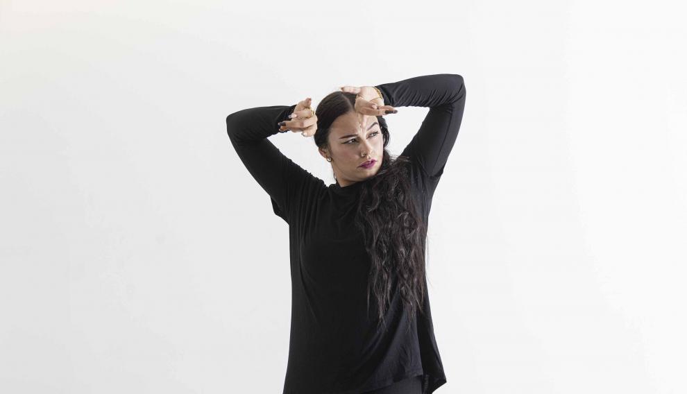 Andrea Blanco, 'la Garlochi', bailaría hoy su flamenco en el Centro Cívico Estación del Norte.