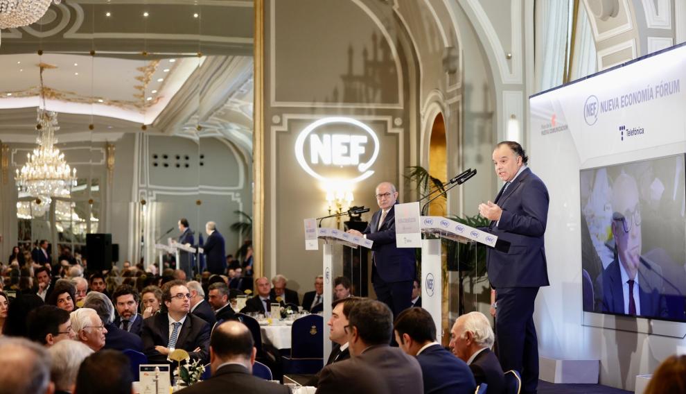 Fernando de Yarza, durante su intervención en el Foro Nueva Comunicación, este jueves en Madrid.