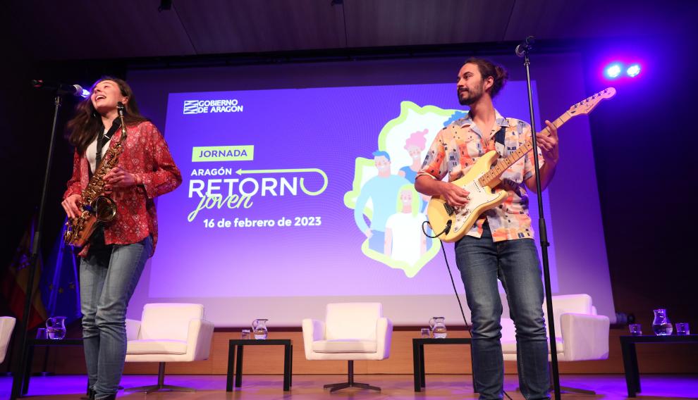 Actuación llevada a cabo en la presentación del balance del plan retorno en Caixaforum