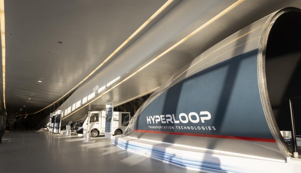 Prototipo del tren de hiper velocidad por tubos a baja presión.