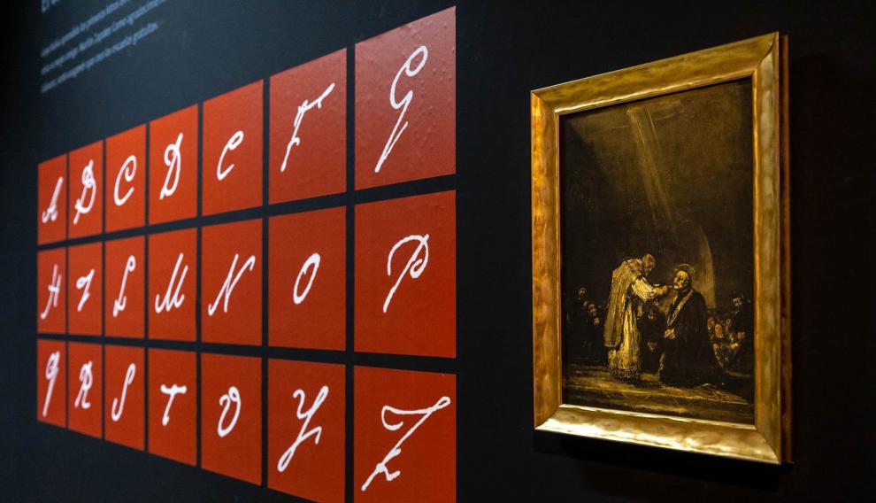 La exposición presenta también al Goya estudiante en Zaragoza.