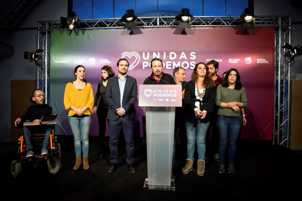 Pablo Iglesias comparece tras los resultados electorales