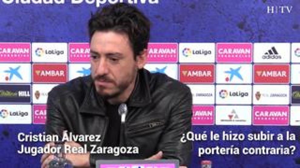 El portero goleador del Real Zaragoza expuso este lunes en rueda de prensa sus sensaciones y reflexiones tras el histórico y mediático tanto del empate que logró en Lugo 72 horas antes.