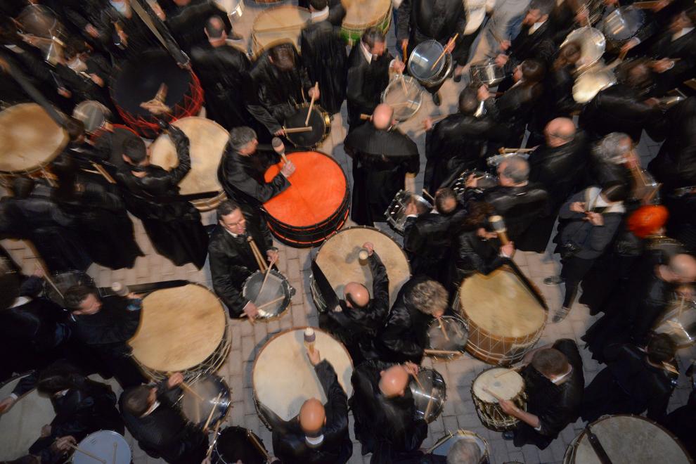 Rompida de la hora en Hijar /2022-04-15/ Foto: Jorge Escudero[[[FOTOGRAFOS]]]