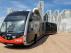 El nuevo autobús eléctrico, junto al palacio de Congresos de la Expo.