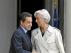 Sarkozy y la directora del FMI, ayer en París.