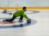 Un partido de curling en las pistas de Jaca