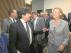 La presidenta, Luisa Fernanda Rudi, y el subsecretario de Fomento, Mario Garcés, ayer en Madrid.