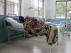 Un enfermo de tuberculosis en un hospital de la India.