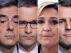 Los principales candidatos a las elecciones presidenciales francesas.