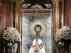 La Virgen del Pilar, este lunes con el manto de Falange