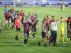 Los jugadores de la SD Huesca celebran el ascenso a Primera.