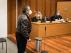 El acusado de agresión sexual, de 80 años, ayer en el juicio celebrado en la Audiencia de Zaragoza.