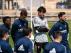 Cristian Álvarez, con el resto de compañeros en el entrenamiento del sábado pasado al regreso de Lugo.