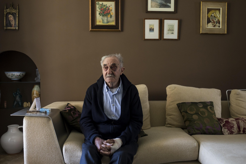 Agresión a Antonio, de 96 años, en su casa de Encinacorba.
