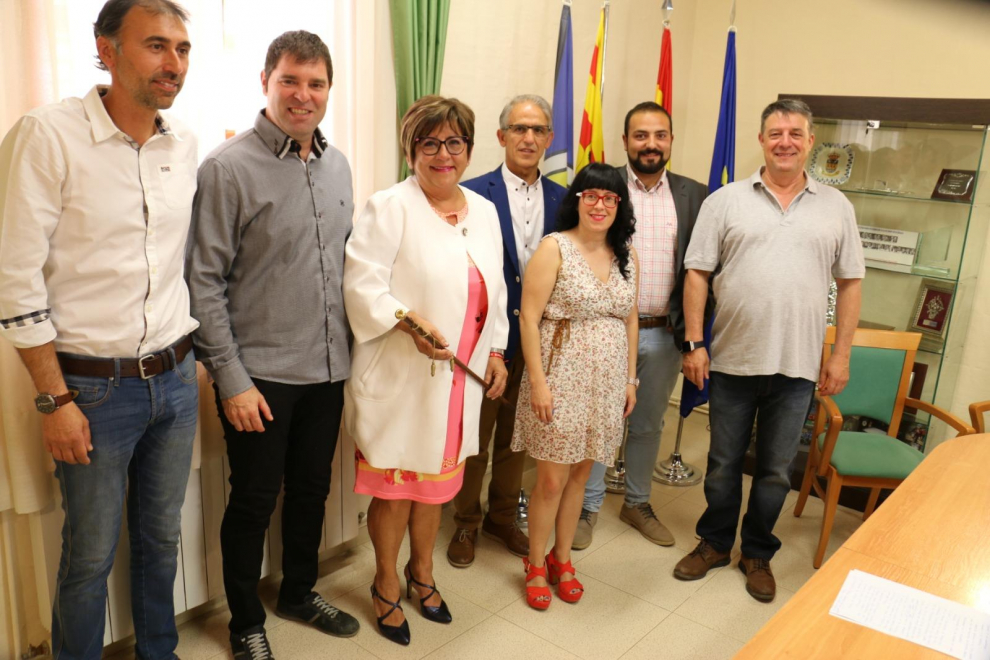 Elisa Sancho, revalida su mandato en el Ayuntamiento de San Miguel de Cinca.