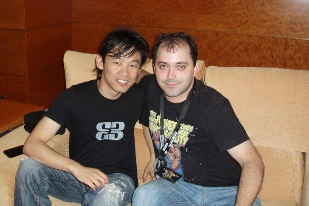 Carlos Gallego con James Wan, director de 'Insidious the conjuring' y 'Fast and Furious 7'.