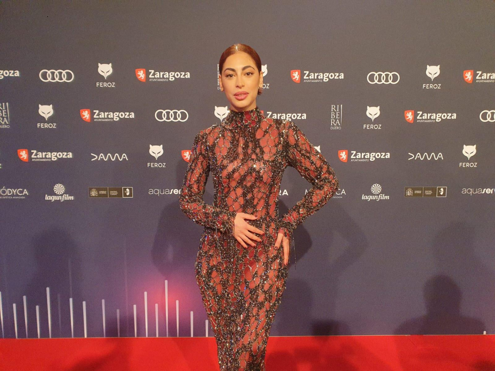Mina El Hammani en los Premios Feroz 2023.