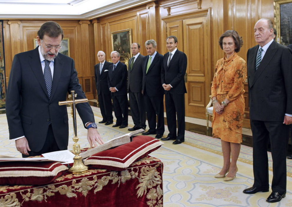 Mariano Rajoy jura su cargo ante los Reyes