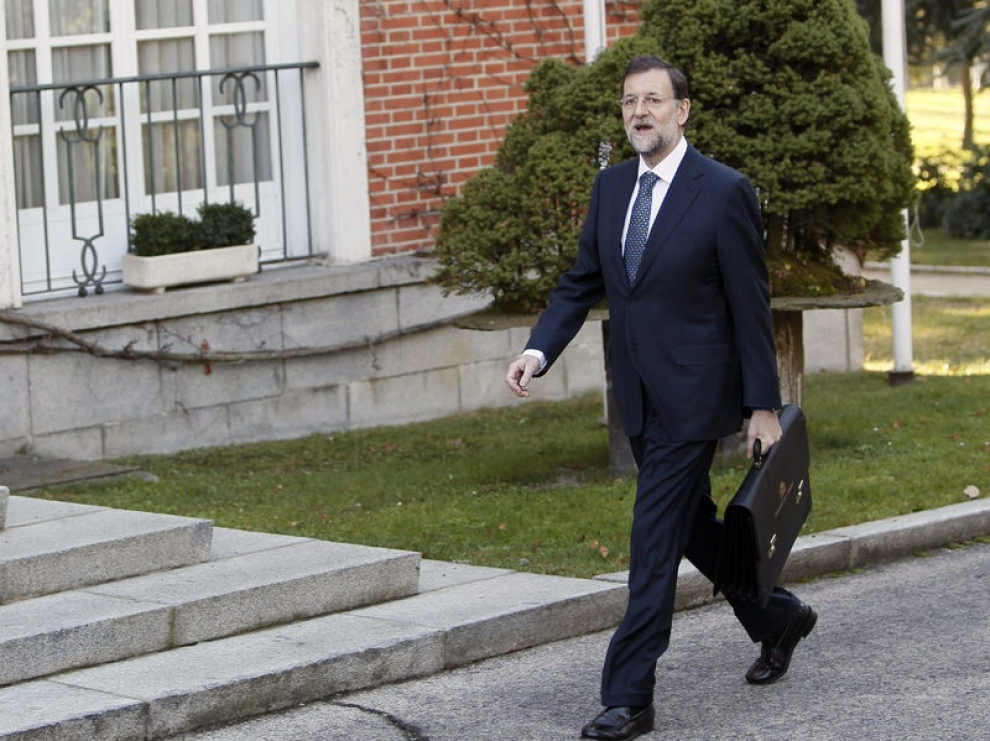Mariano Rajoy llega a la Moncloa