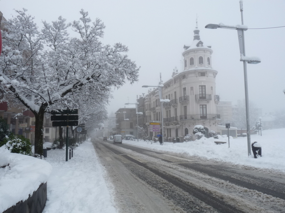 Nieve en Jaca