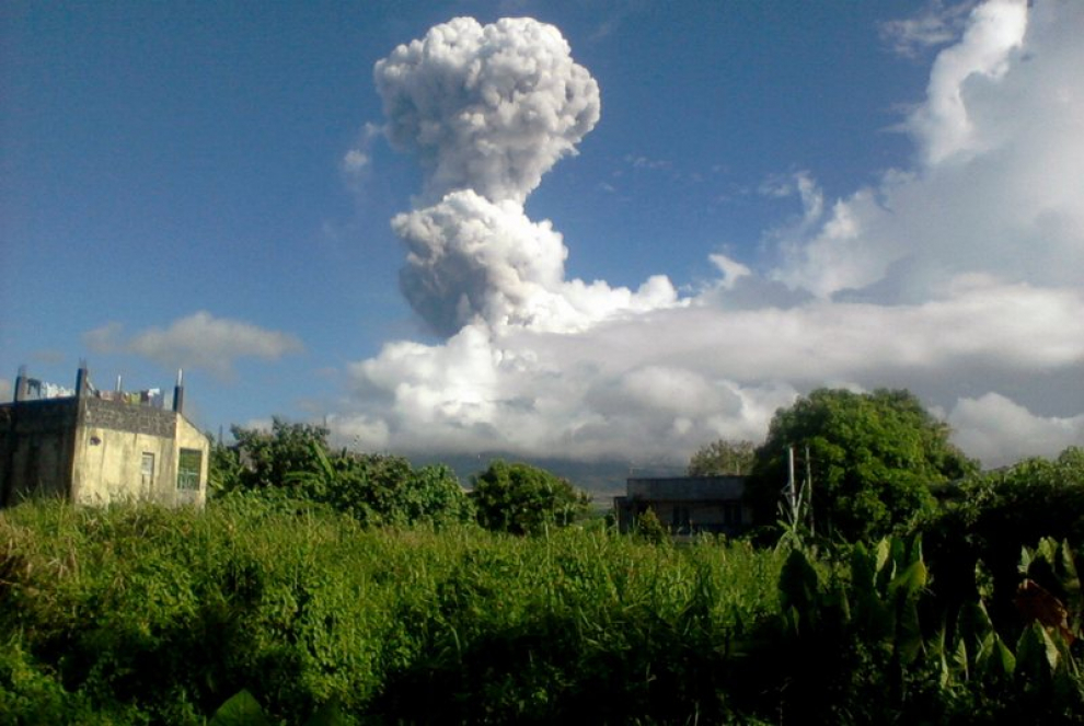 Erupción del volcán Mayón