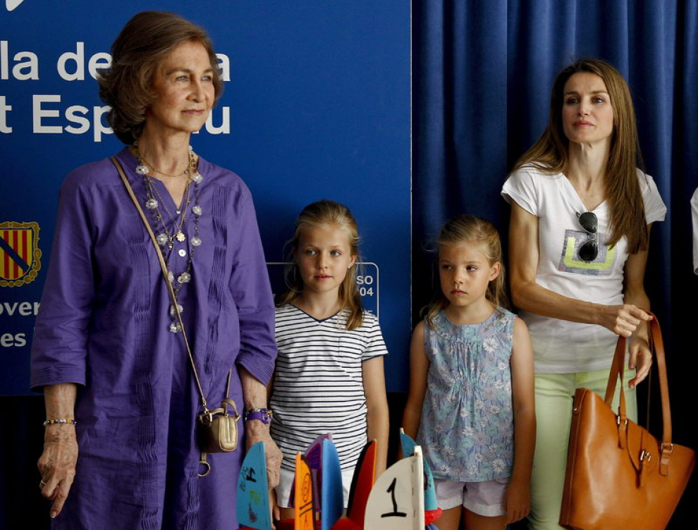 Los ocho nietos de los Reyes, junto a Doña Sofía, la princesa Letizia y la infanta Elena, disfrutan de las vacaciones en Mallorca