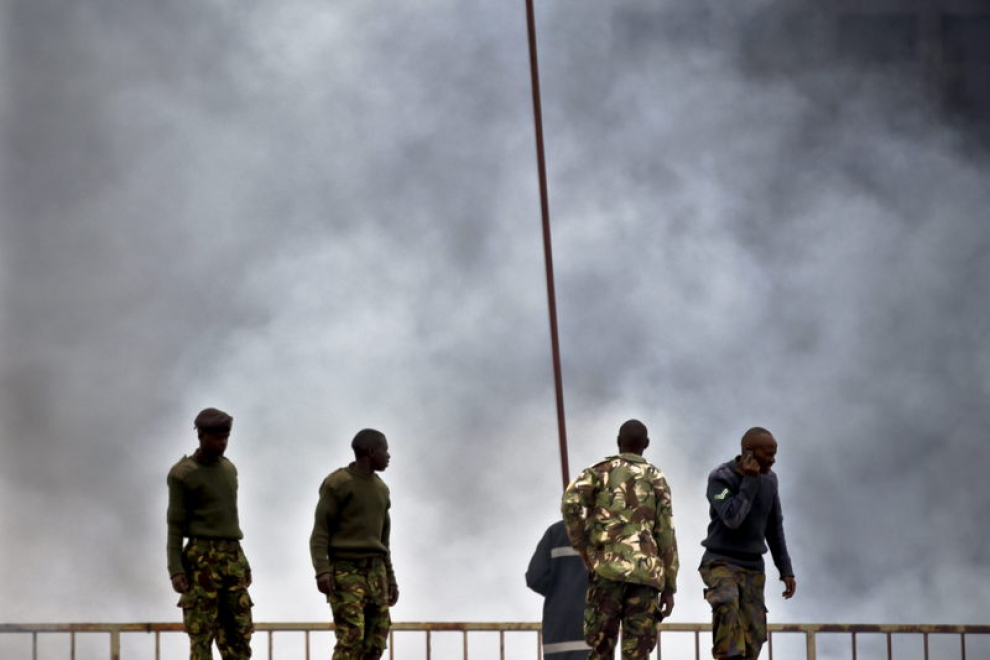 Incendio en el aeropuerto de Nairobi
