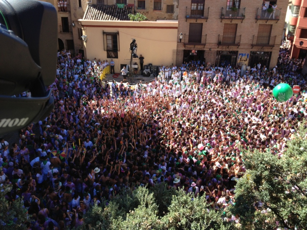 Huesca espera el cohete que anuncie el inicio de las fiestas