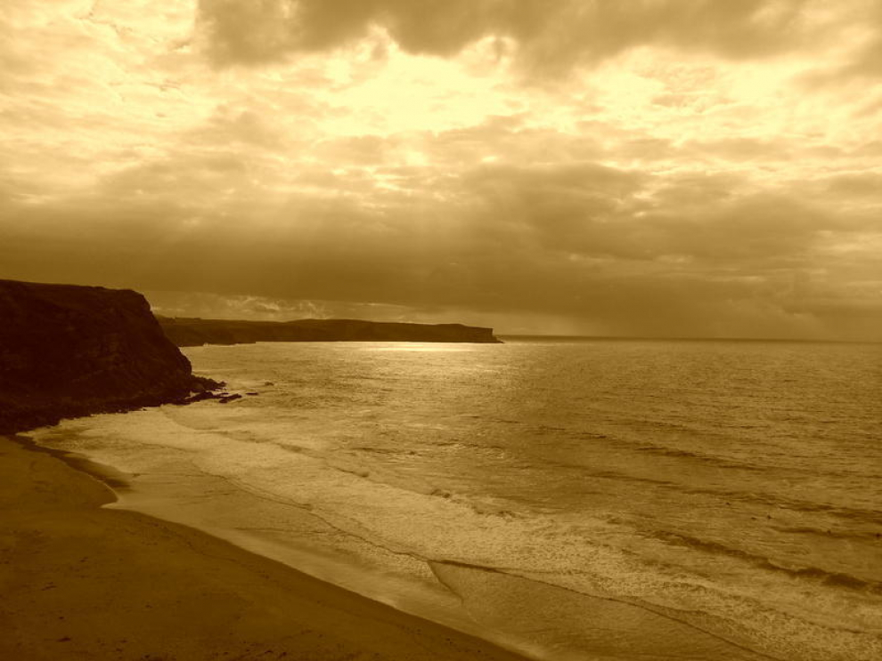 Playa de los locos, en Suances, Cantabria.