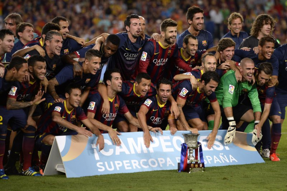Final de la Supercopa de España entre el Barcelona y el Atlético