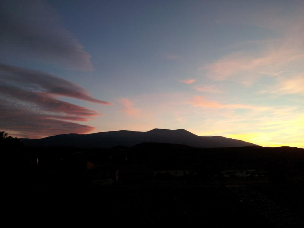 Atardecer en Moncayo. Alberto ferrández