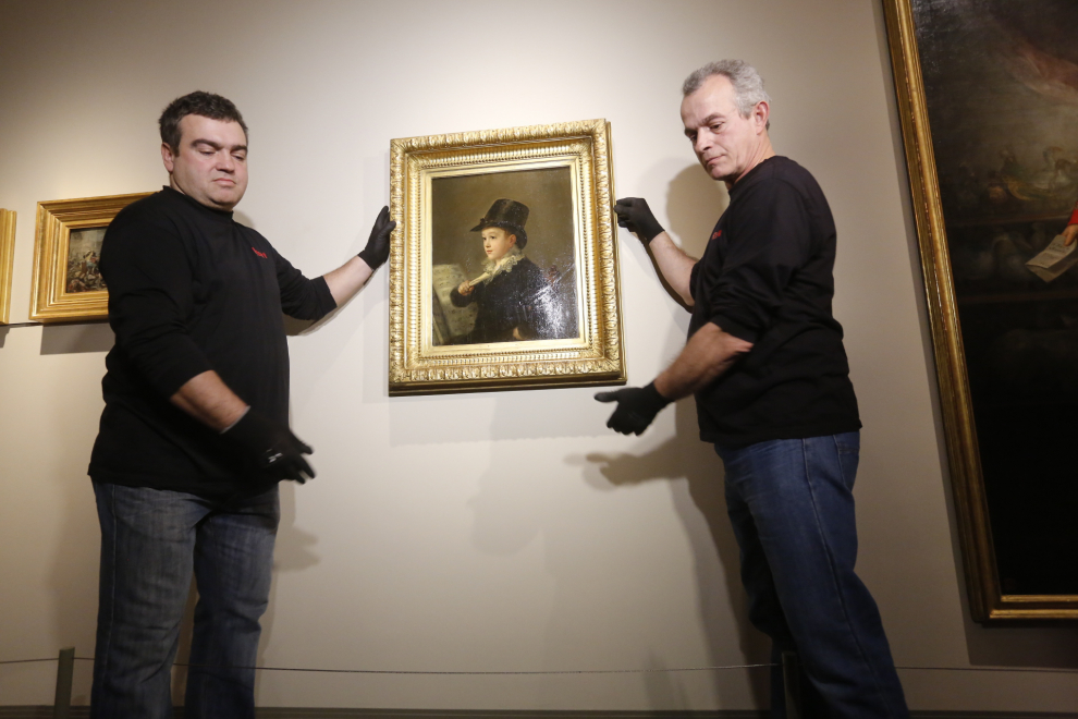 Retrato de Mariano Goya en el Museo de Goya de Zaragoza Imágenes